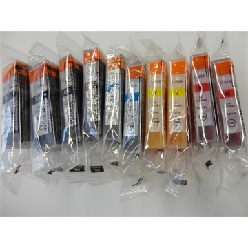 Canon PGI525/CLI526 Stunt2Print Double Pack: 2x5 couleurs CMYKFK (Compatible) avec puce Encres et toners