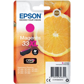 Epson 33XL (T3363) cartouche d'encre magenta haute volume (Original) 8,9 ml Encres et toners