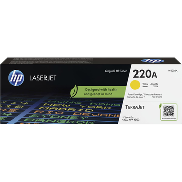 HP 220A (W2202A) toner jaune (Original) 1800 pag Encres et toners